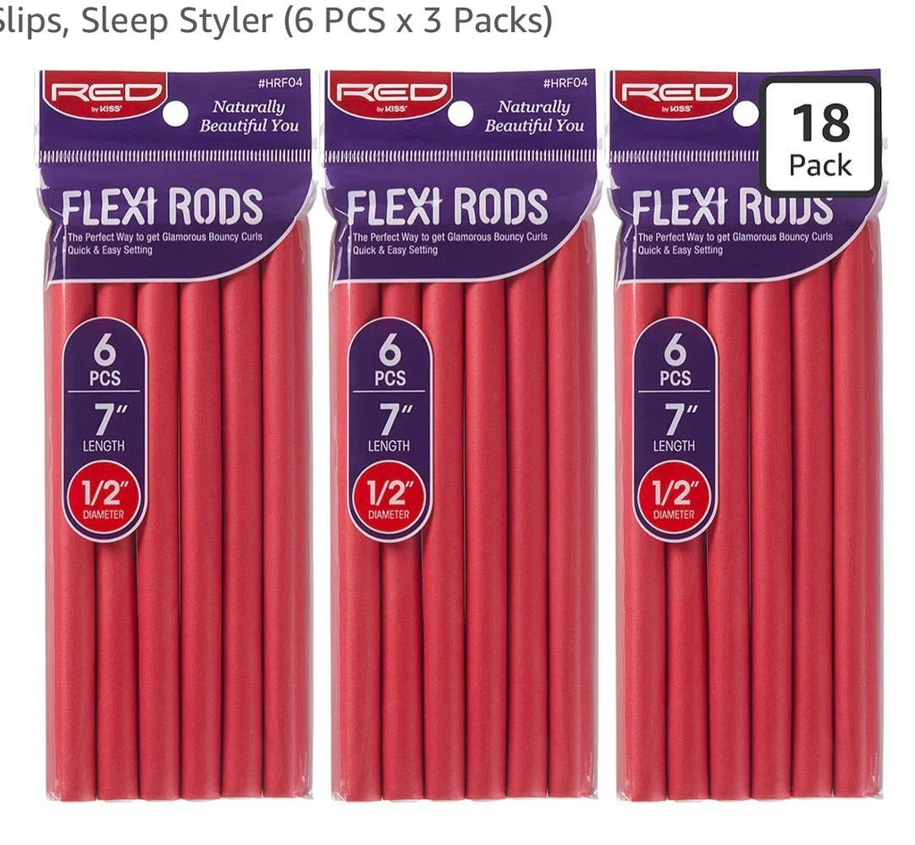 RED by KISS Flexi Rods, 6-Pack - KOKO SALON N SUPPLY